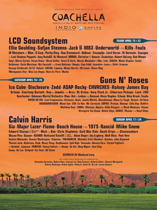 Coachella 2016 Line-Up