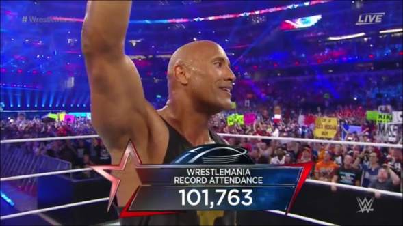 New WrestleMania attendance record.